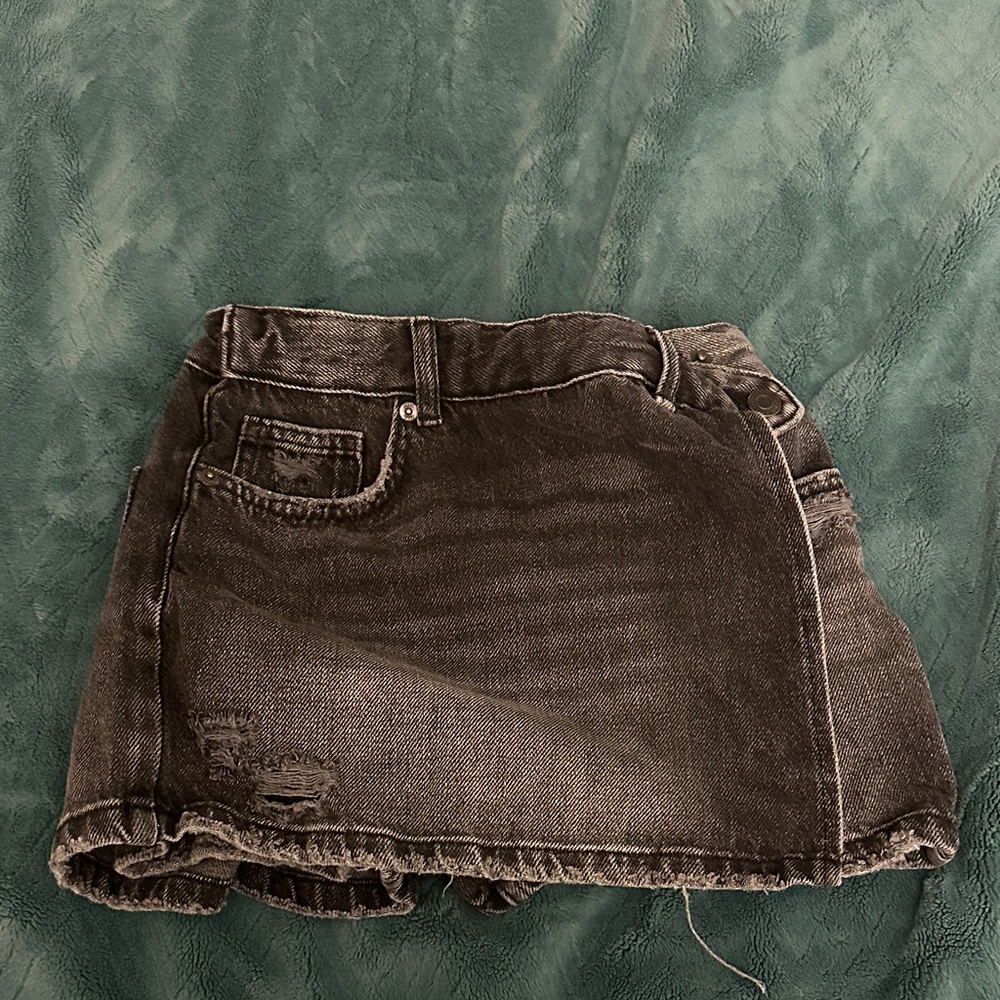 Zara Black Denim Skirt